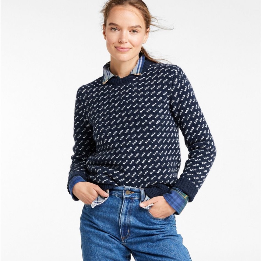 L.L. Bean birdseye sweater